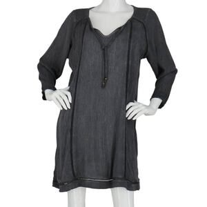 Native Outsiders V Neck Long Sleeve Tunic Dress